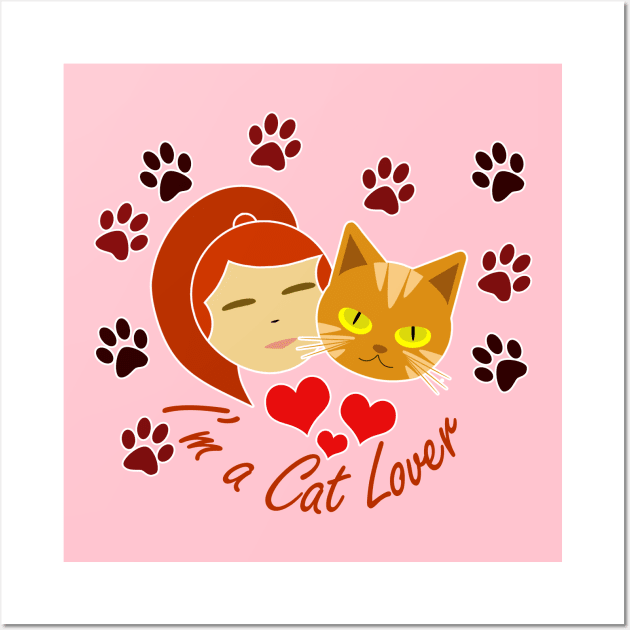 i'm a cat lover Wall Art by Capturedtee